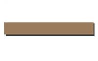 4115 - Dauerbackfolie braun, extra stark separater Stehrand 9x90 cm