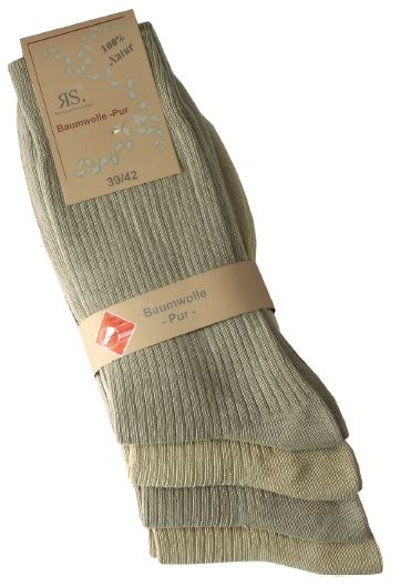 Zaccai Herrensocken 4 Paar – Baumwolle, Lässig, In 5 Farben, Extra Langlebig