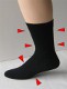 1909 - 1 Paar Diabetiker-Socken mit Stützfunktion Größe 39-41